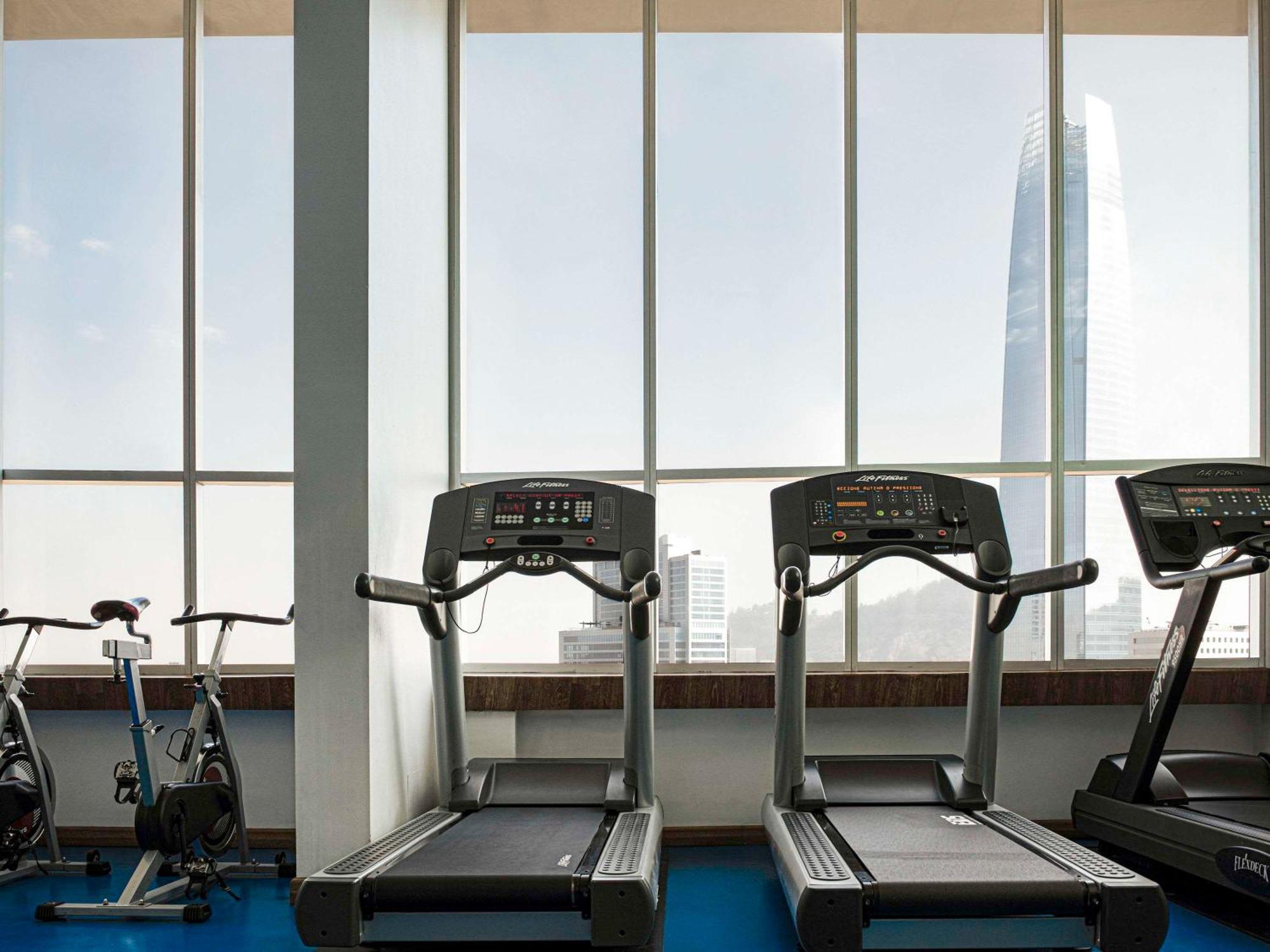 Pullman Santiago El Bosque Hotel Bagian luar foto The gym at the hotel